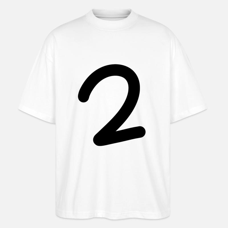 2 Schwarz - Stanley/Stella Oversized Unisex Bio T-Shirt Blaster 2.0 - Weiß