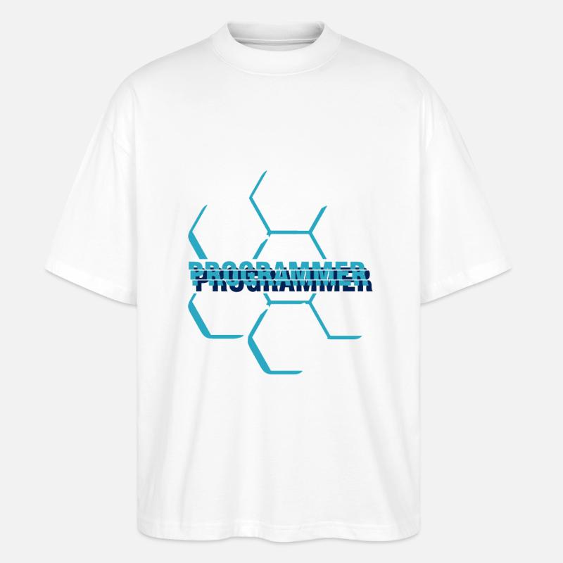 Computer programmer - programmer - Stanley/Stella Oversized Unisex Organic T-shirt Blaster 2.0 - white