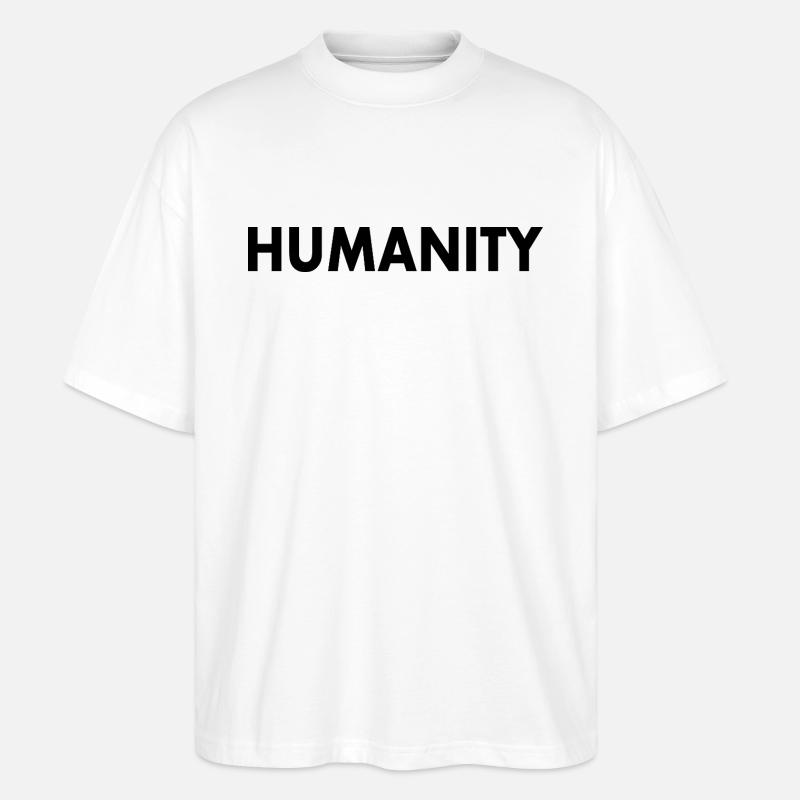 Humanity - Stanley/Stella Oversized Unisex Bio T-Shirt Blaster 2.0 - Weiß