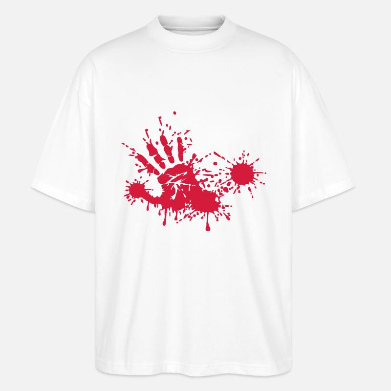 Hand - Stanley/Stella Oversized Unisex Bio T-Shirt Blaster 2.0 - Weiß