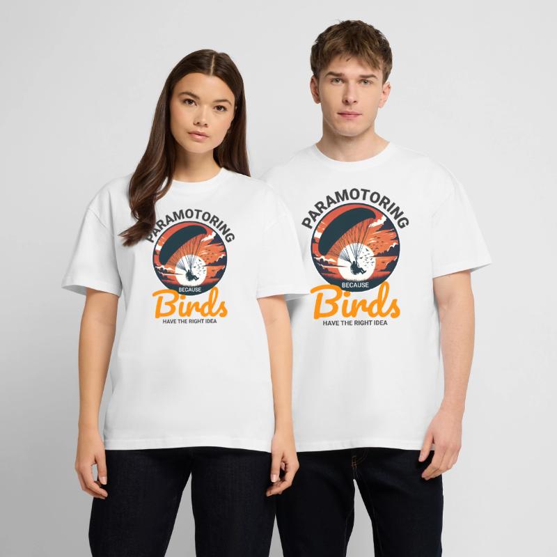 Paramotor Pilot Paramotoring Powered Paraglider Stanley/Stella Oversized Unisex Organic T-shirt Blaster 2.0