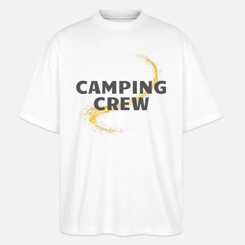 Camping Crew - Stanley/Stella Oversized Unisex Bio T-Shirt Blaster 2.0 - Weiß