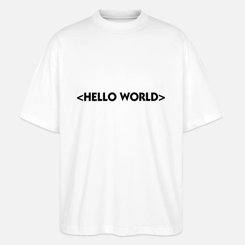 Bonjour Le Monde - T-shirt bio Blaster 2.0 coupe oversize Stanley/Stella Unisexe - blanc