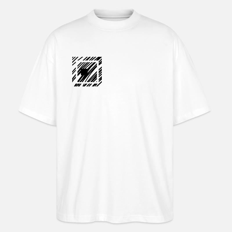 AbstrakterWürfel - Stanley/Stella Oversized Unisex Bio T-Shirt Blaster 2.0 - Weiß