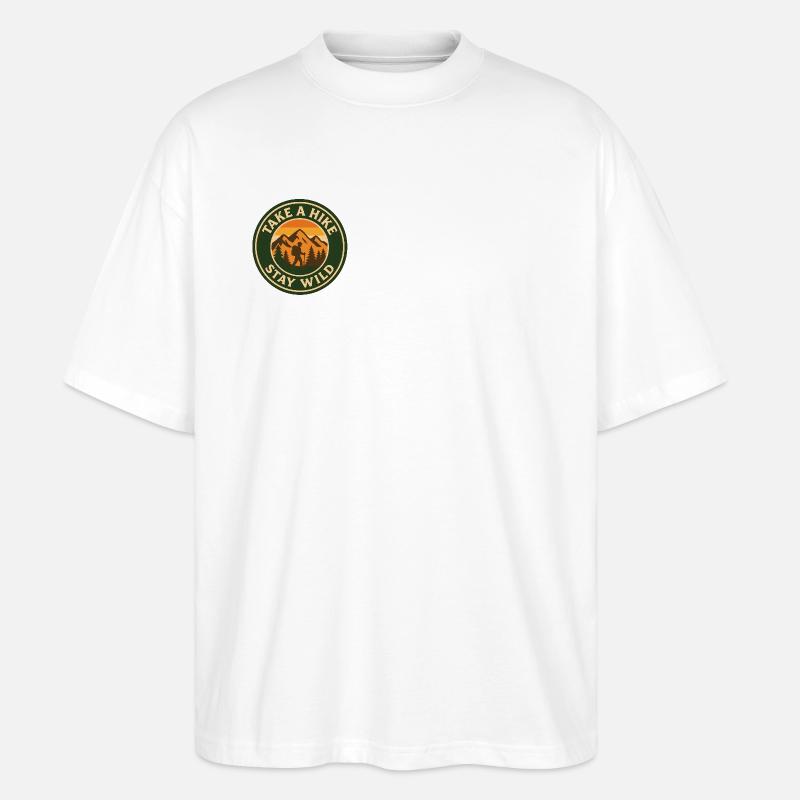Take A Hike - Stay Wild - Stanley/Stella Oversized Unisex Bio T-Shirt Blaster 2.0 - Weiß