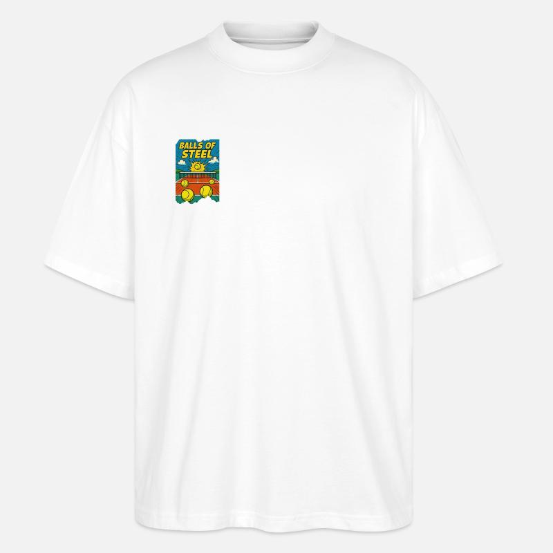 BALLSOFSTEEL - Stanley/Stella Oversized Unisex Organic T-shirt Blaster 2.0 - white