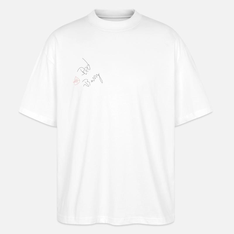 Roter Burry! - Stanley/Stella Oversized Unisex Bio T-Shirt Blaster 2.0 - Weiß