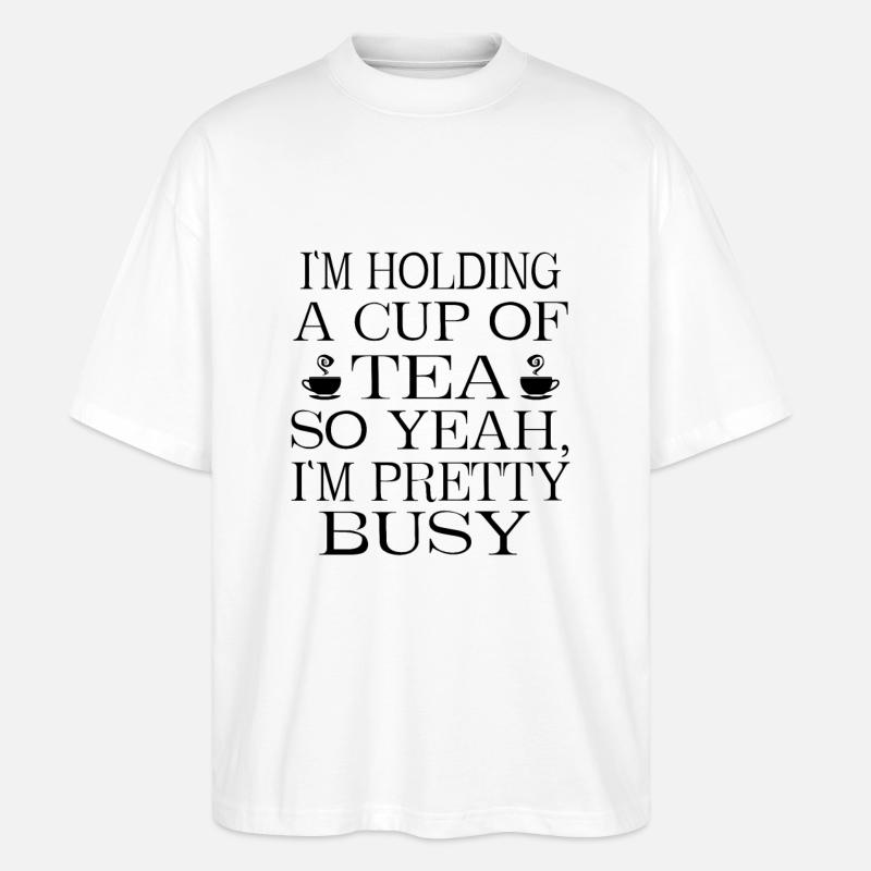 Tea arbeit - Stanley/Stella Oversized Unisex Bio T-Shirt Blaster 2.0 - Weiß