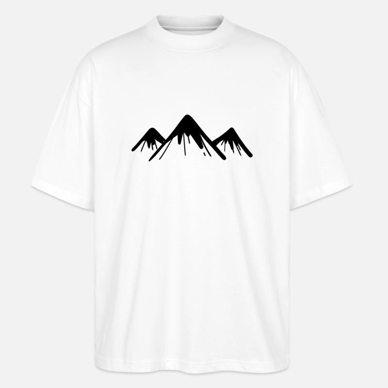 Berg Berge - Stanley/Stella Oversized Unisex Bio T-Shirt Blaster 2.0 - Weiß