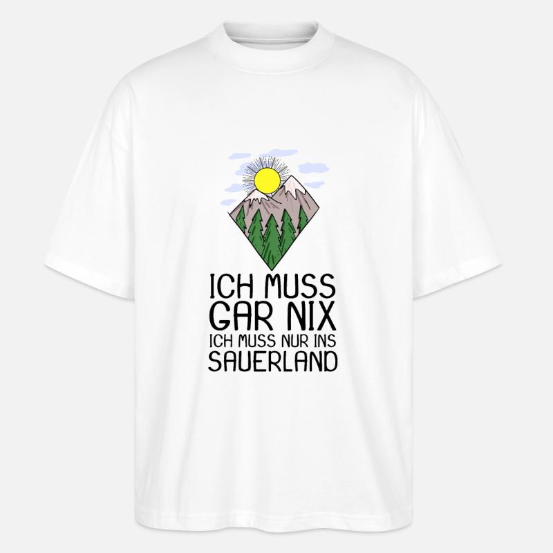 Sauerland - Stanley/Stella Oversized Unisex Bio T-Shirt Blaster 2.0 - Weiß