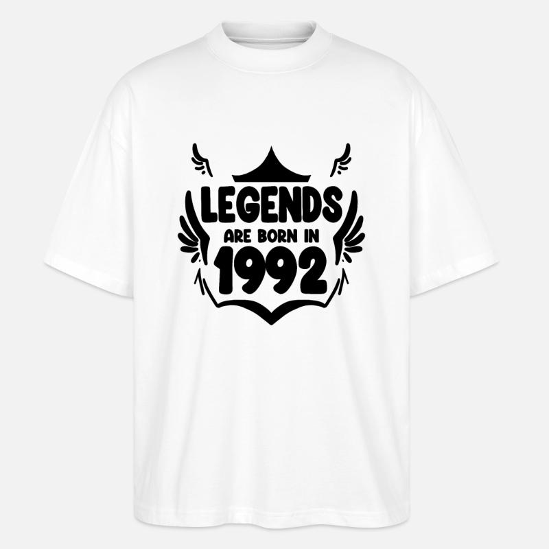 1992 - Stanley/Stella Oversized Unisex Bio T-Shirt Blaster 2.0 - Weiß