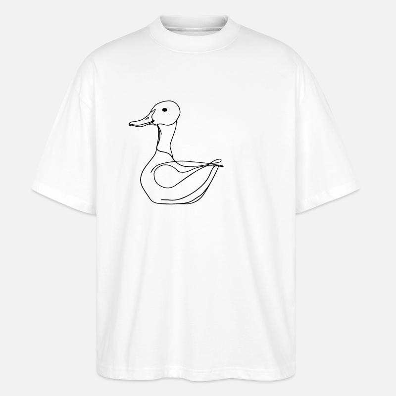 Duck Ducks - Stanley/Stella Oversized Unisex Organic T-shirt Blaster 2.0 - white