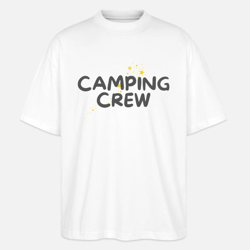 Camping Crew - Stanley/Stella Oversized Unisex Bio T-Shirt Blaster 2.0 - Weiß