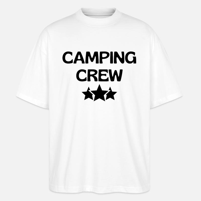 Équipe de camping - T-shirt bio Blaster 2.0 coupe oversize Stanley/Stella Unisexe - blanc