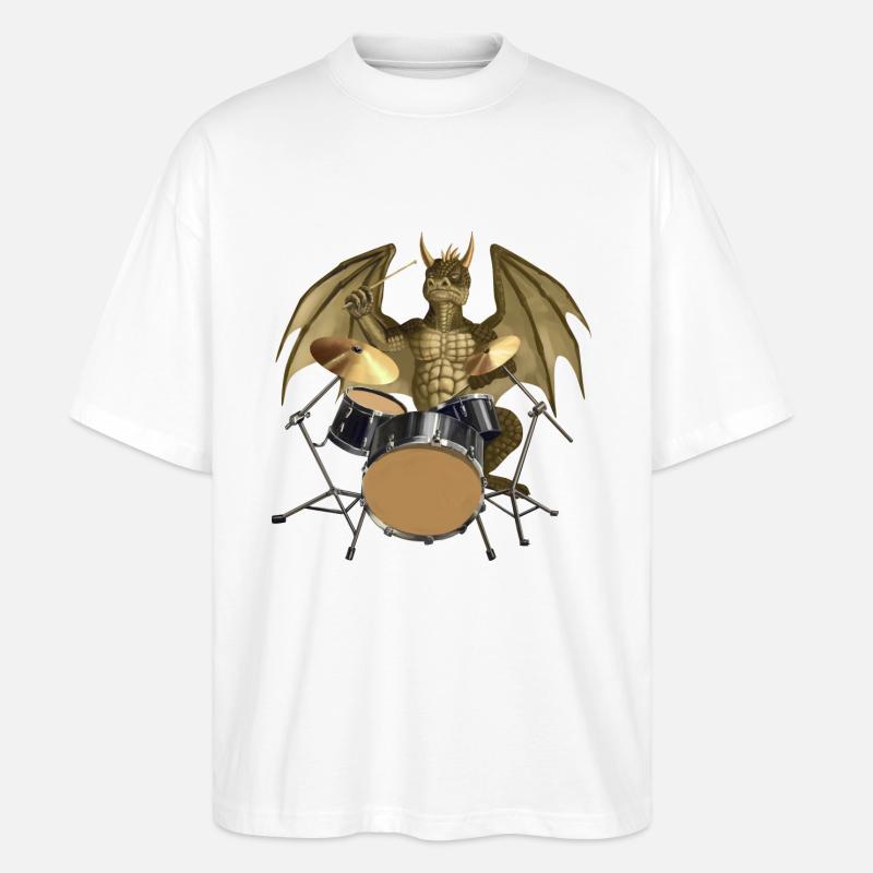 drummer - T-shirt bio Blaster 2.0 coupe oversize Stanley/Stella Unisexe - blanc