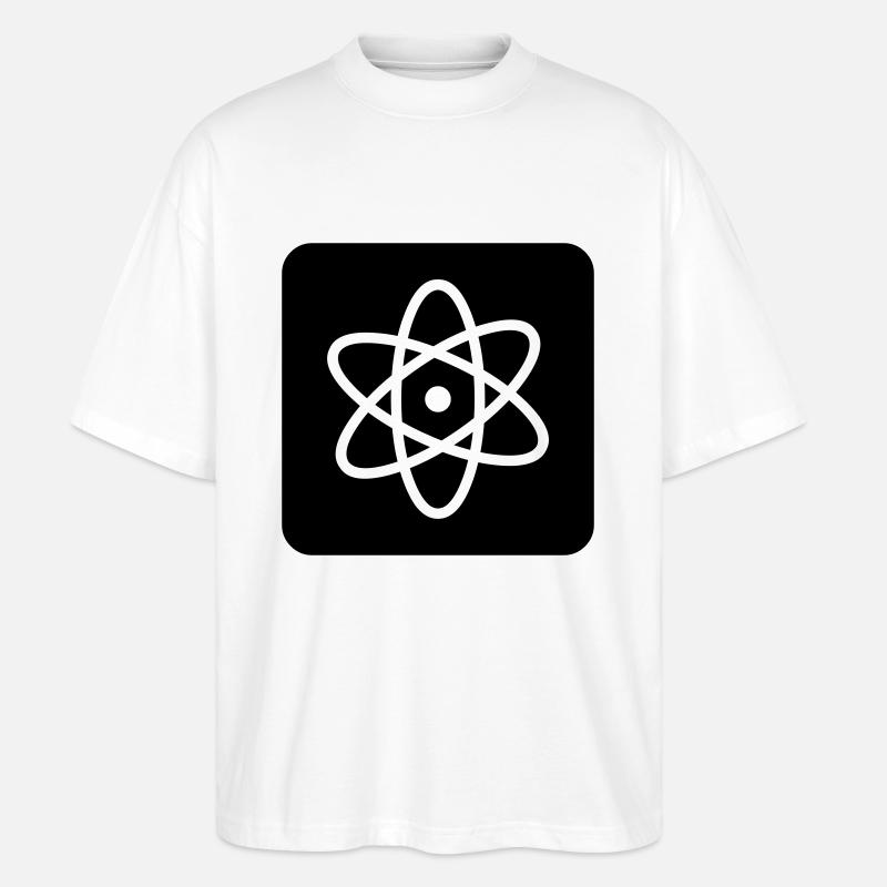 Achtung: Atomphysik - Stanley/Stella Oversized Unisex Bio T-Shirt Blaster 2.0 - Weiß
