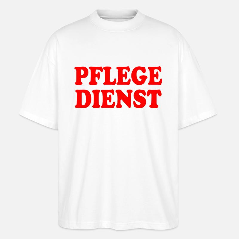 pflegedienst - Stanley/Stella Oversized Unisex Bio T-Shirt Blaster 2.0 - Weiß