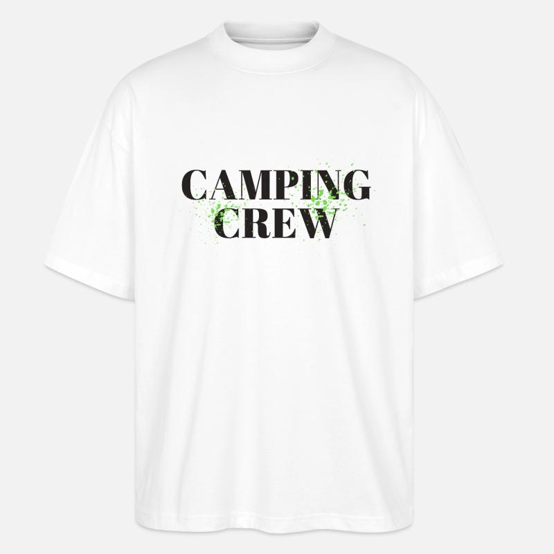 Camping Crew - Stanley/Stella Oversized Unisex Organic T-shirt Blaster 2.0 - white