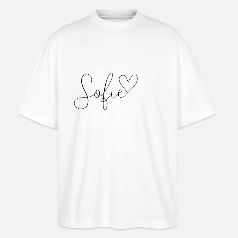 Sofie Name Vorname Mädchen - Stanley/Stella Oversized Unisex Bio T-Shirt Blaster 2.0 - Weiß