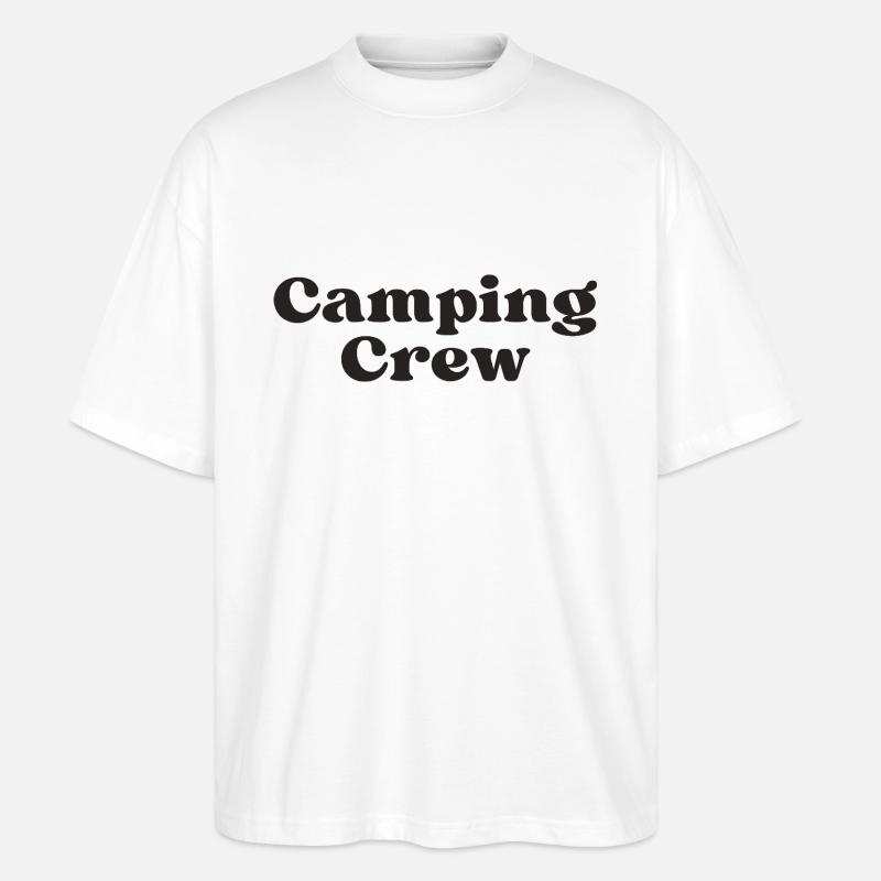 Camping Crew - Stanley/Stella Oversized Unisex Bio T-Shirt Blaster 2.0 - Weiß