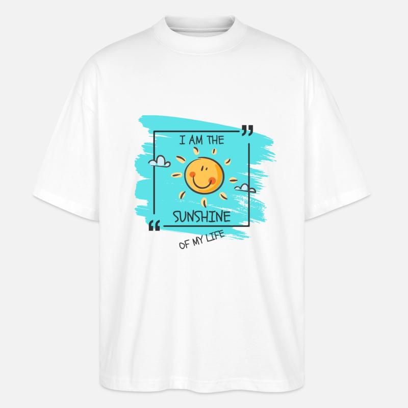 Je suis le Soleil de ma vie - T-shirt bio Blaster 2.0 coupe oversize Stanley/Stella Unisexe - blanc