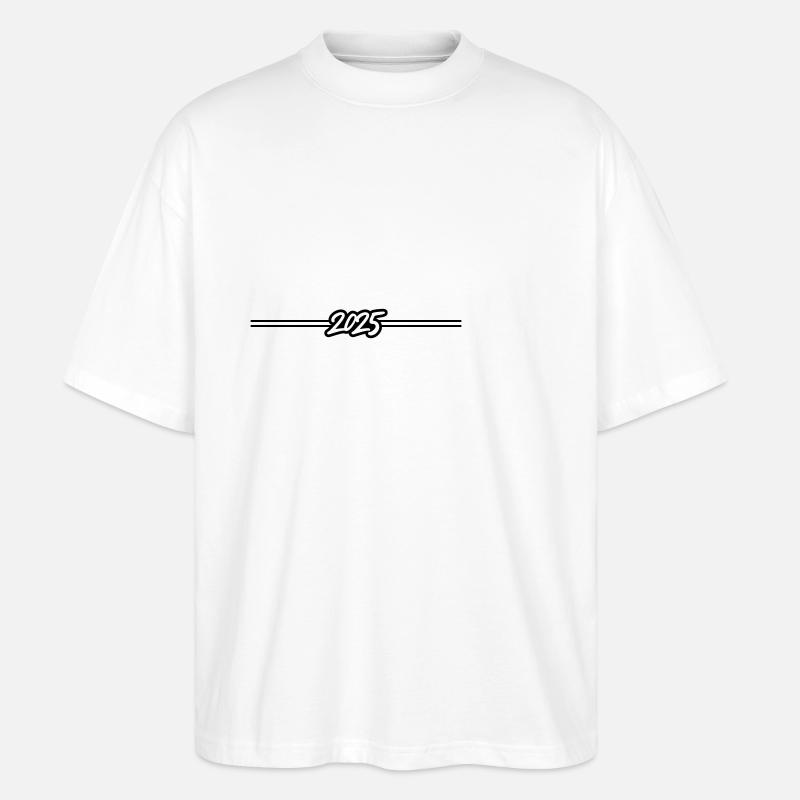 2025 year line - Stanley/Stella Oversized Unisex Organic T-shirt Blaster 2.0 - white