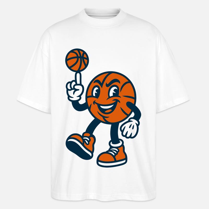 Du basket avec du basket ! - T-shirt bio Blaster 2.0 coupe oversize Stanley/Stella Unisexe - blanc