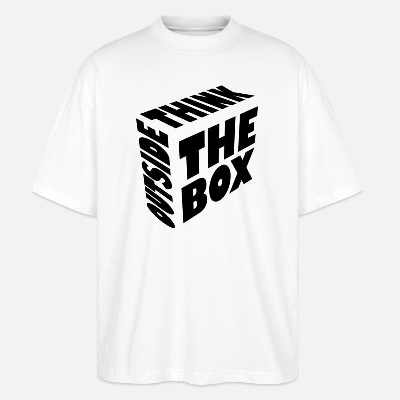 Die Kunst des Andersdenkens - Stanley/Stella Oversized Unisex Bio T-Shirt Blaster 2.0 - Weiß