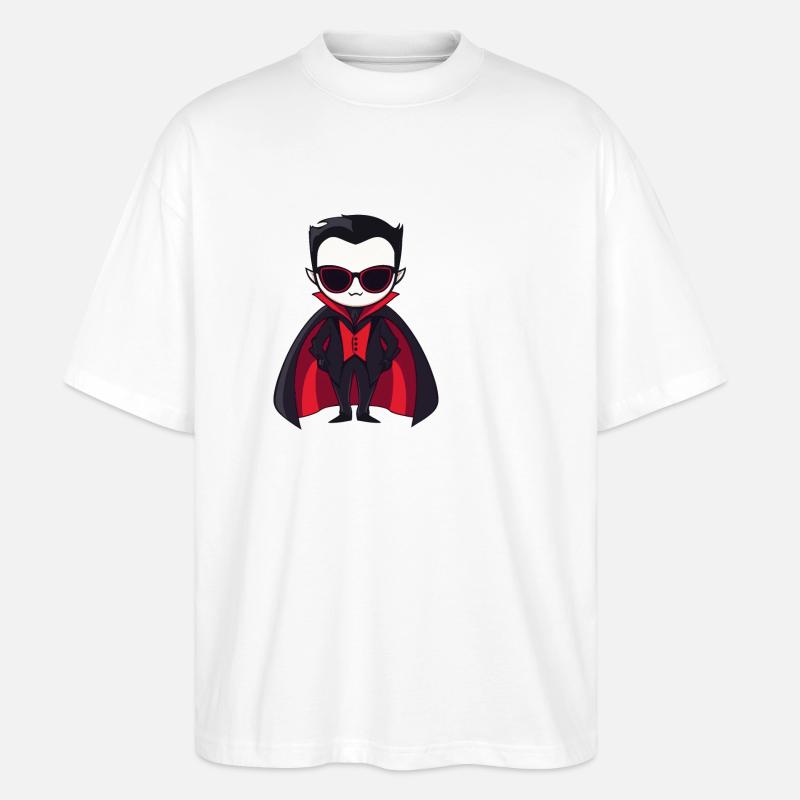 Vampir Halloween Cool - Stanley/Stella Oversized Unisex Bio T-Shirt Blaster 2.0 - Weiß