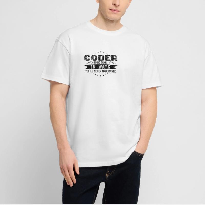 Programmer Colleagues Gift Profession Saying Stanley/Stella Oversized Unisex Organic T-shirt Blaster 2.0