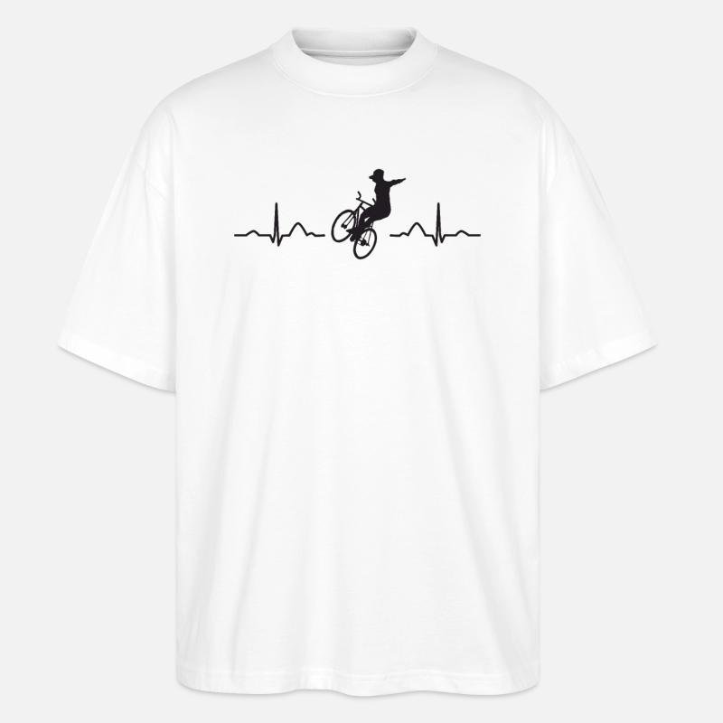 Kunstradfahren Kunstradfahrer - Stanley/Stella Oversized Unisex Bio T-Shirt Blaster 2.0 - Weiß