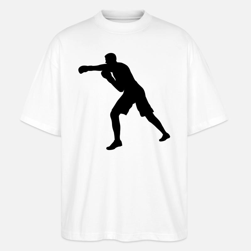 Boxer Schatten - Stanley/Stella Oversized Unisex Bio T-Shirt Blaster 2.0 - Weiß