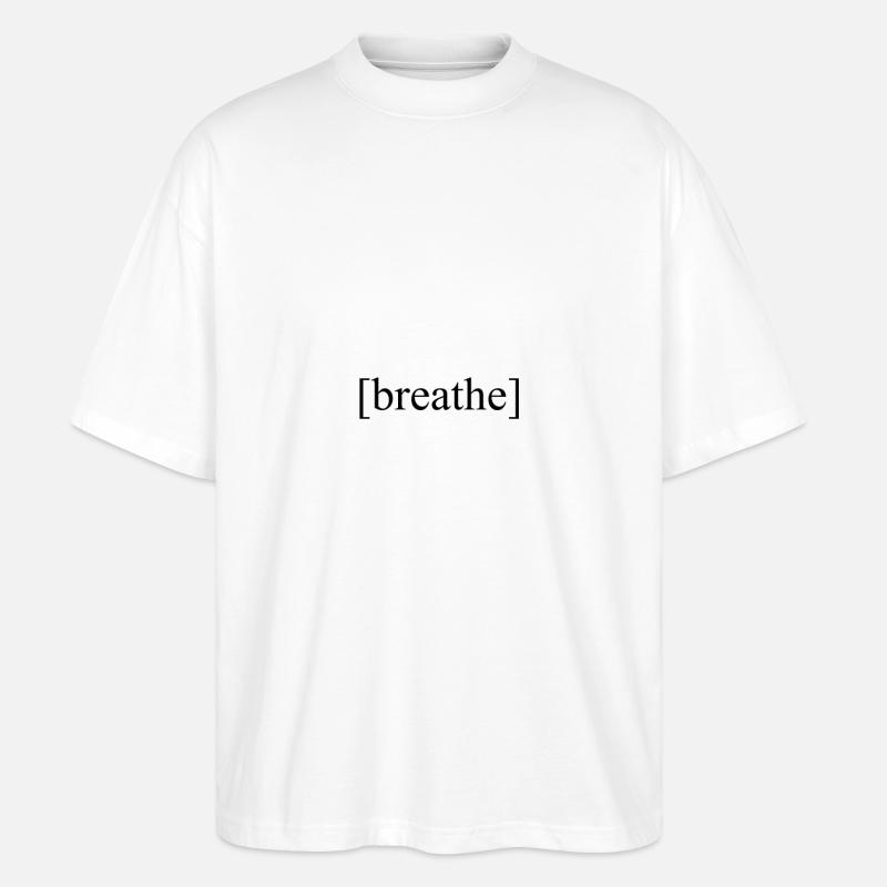 respirer noir - T-shirt bio Blaster 2.0 coupe oversize Stanley/Stella Unisexe - blanc