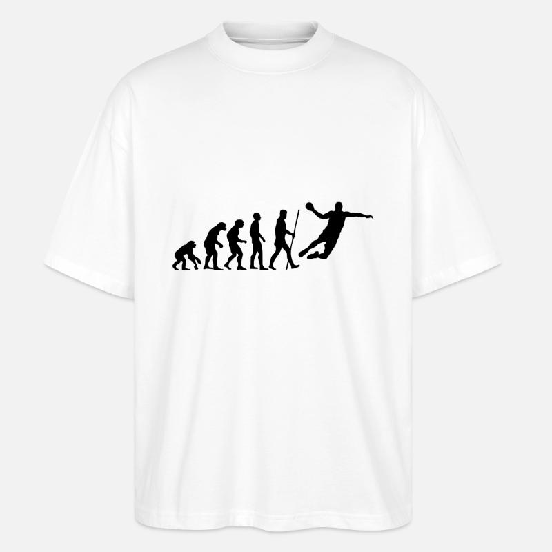 Handball Evolution - Stanley/Stella Oversized Unisex Organic T-shirt Blaster 2.0 - white
