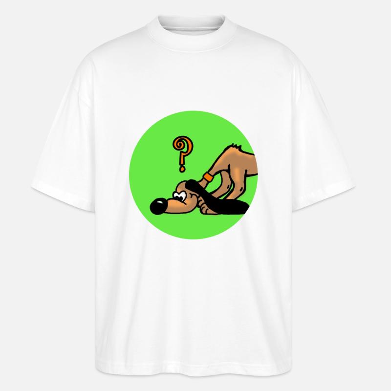 Suchhund hund - Stanley/Stella Oversized Unisex Bio T-Shirt Blaster 2.0 - Weiß