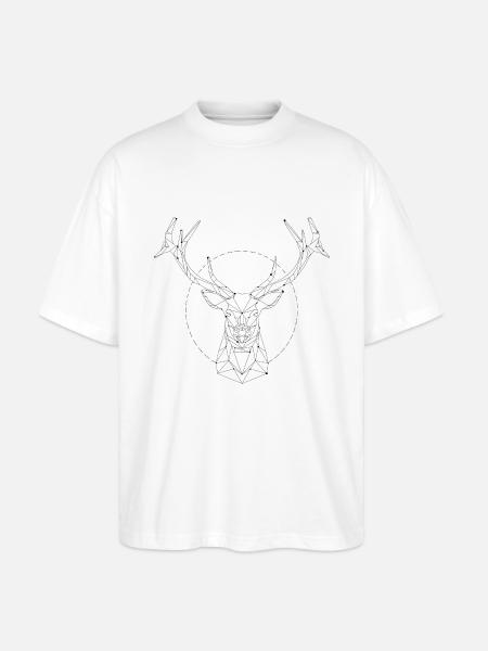 Deer constellation - Stanley/Stella Oversized Unisex Organic T-shirt Blaster 2.0 - white