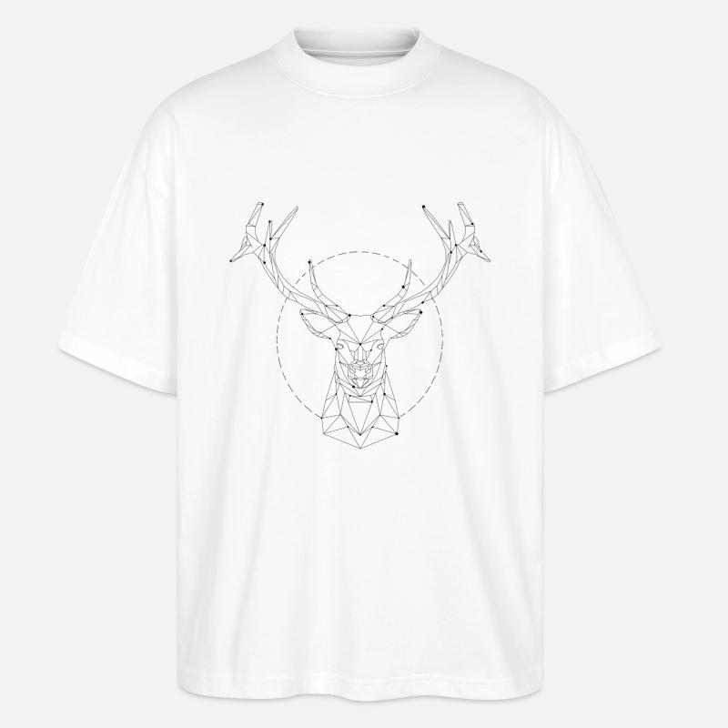 constellation Hirsch - T-shirt bio Blaster 2.0 coupe oversize Stanley/Stella Unisexe - blanc