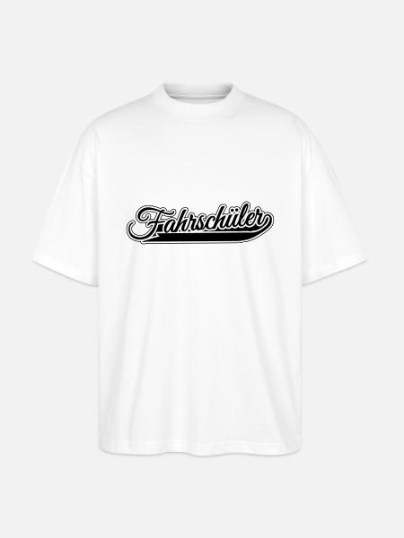 Fahrschüler - Stanley/Stella Oversized Unisex Bio T-Shirt Blaster 2.0 - Weiß