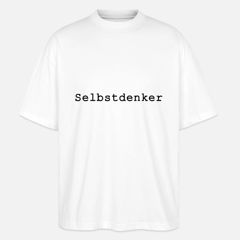 Selbstdenker - Stanley/Stella Oversized Unisex Bio T-Shirt Blaster 2.0 - Weiß