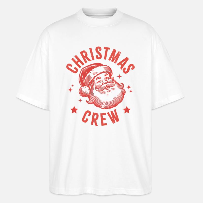 Weihnachtsmann-Crew - Stanley/Stella Oversized Unisex Bio T-Shirt Blaster 2.0 - Weiß