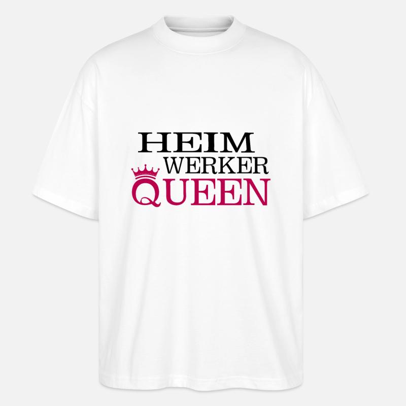 Heimwerker mama - Stanley/Stella Oversized Unisex Bio T-Shirt Blaster 2.0 - Weiß