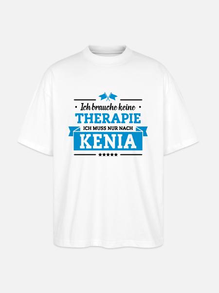 Nur nach Kenia - Stanley/Stella Oversized Unisex Bio T-Shirt Blaster 2.0 - Weiß