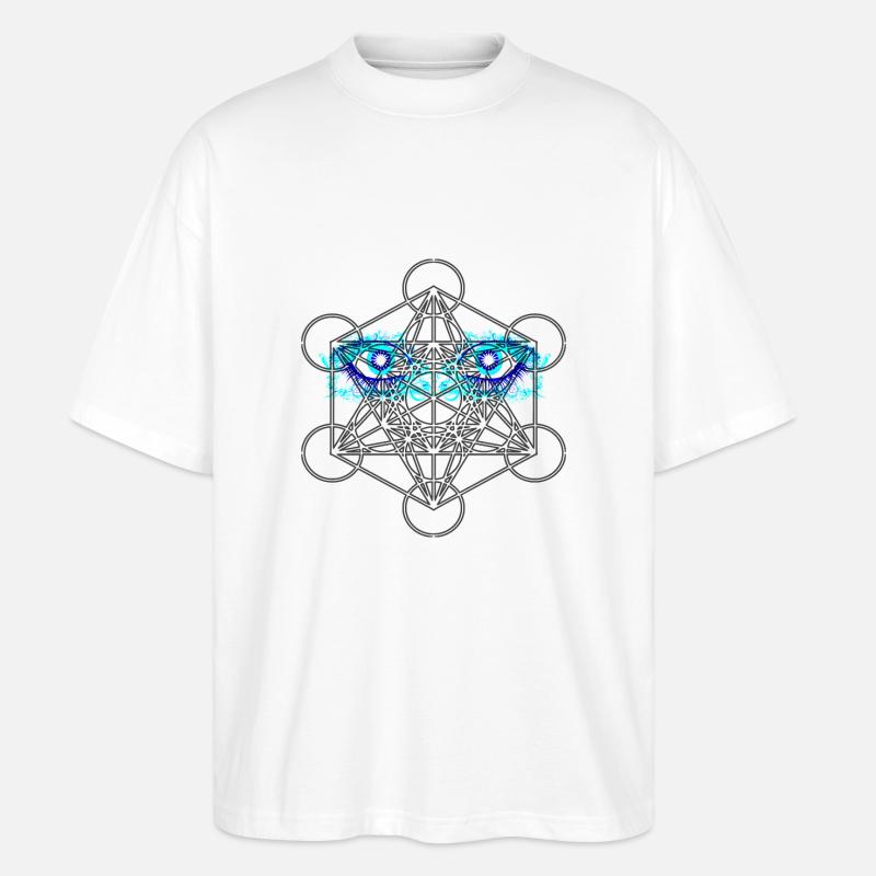 Metatron Eyes - T-shirt bio Blaster 2.0 coupe oversize Stanley/Stella Unisexe - blanc