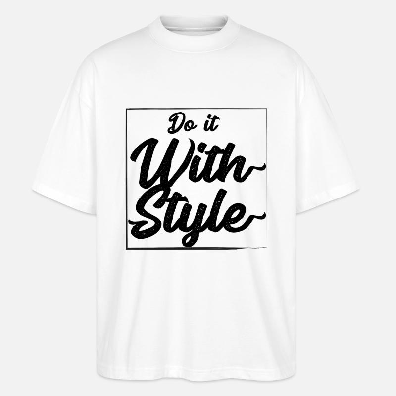 Tun Sie es mit Stil - Stanley/Stella Oversized Unisex Bio T-Shirt Blaster 2.0 - Weiß