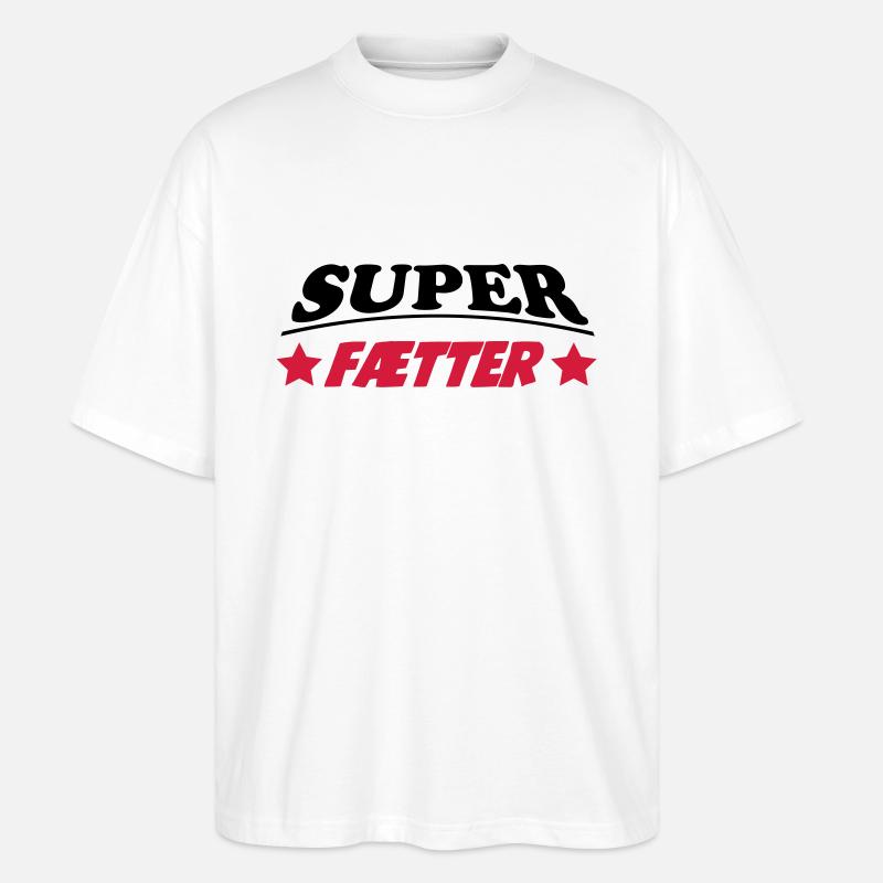 Super faetter 222 - Stanley/Stella Oversized Unisex Bio T-Shirt Blaster 2.0 - Weiß