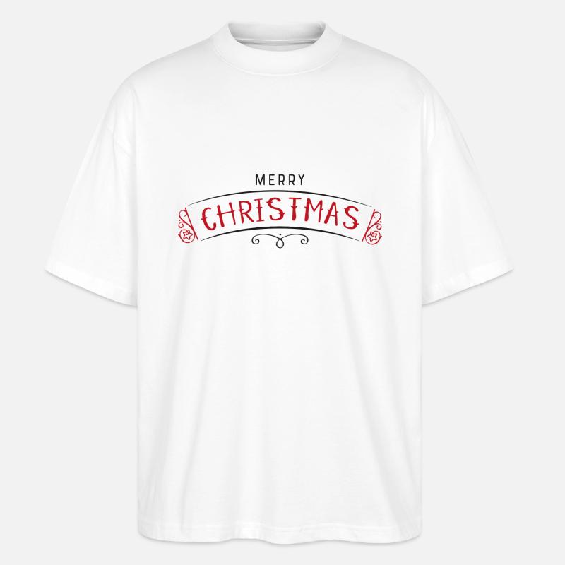 Weihnachten - Stanley/Stella Oversized Unisex Bio T-Shirt Blaster 2.0 - Weiß