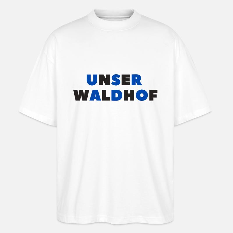 Unser Waldhof - Stanley/Stella Oversized Unisex Bio T-Shirt Blaster 2.0 - Weiß