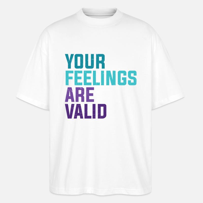 Vos sentiments sont valables - T-shirt bio Blaster 2.0 coupe oversize Stanley/Stella Unisexe - blanc