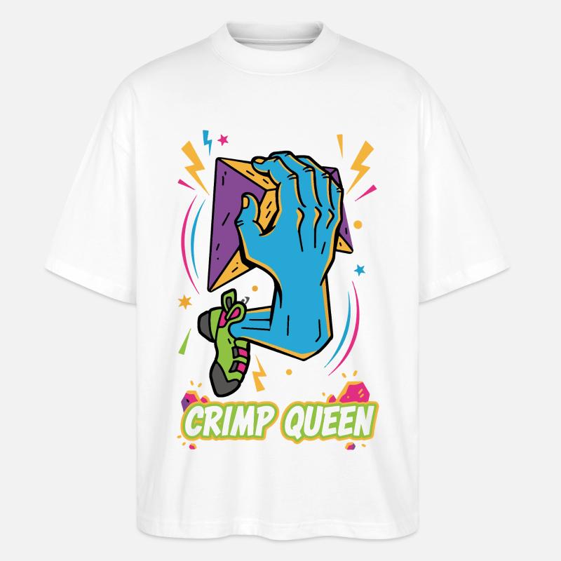 Escalade Crimp Queen Bloc Fun - T-shirt bio Blaster 2.0 coupe oversize Stanley/Stella Unisexe - blanc