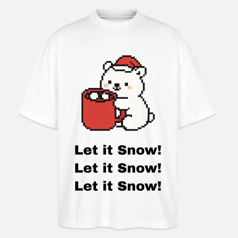 süßer Eisbär - Stanley/Stella Oversized Unisex Bio T-Shirt Blaster 2.0 - Weiß